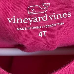 Vineyard Vines pink t-shirt for 4y/o